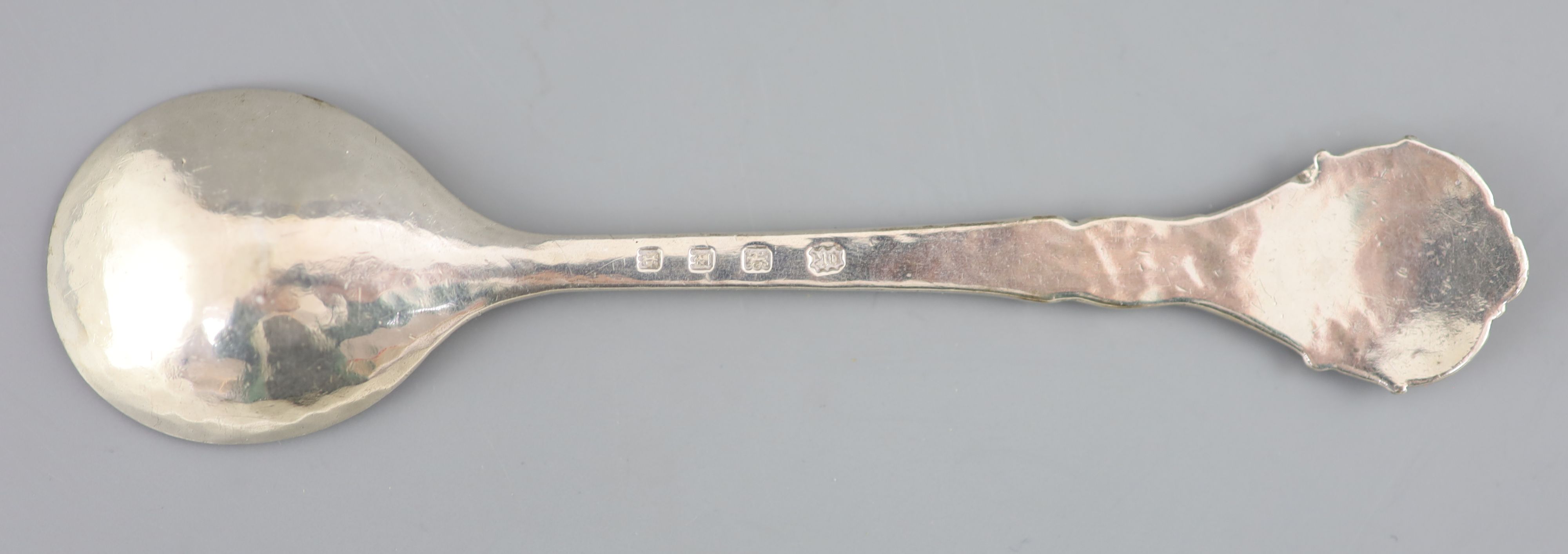 A 1930s Arts & Crafts silver spoon, by Omar Ramsden,